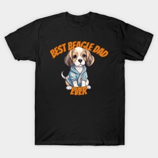 best beagle dad, beagle dog, funny gifts for dog lovers T-Shirt